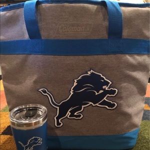 Detroit Lions Combo, insulated Cooler and Tervis